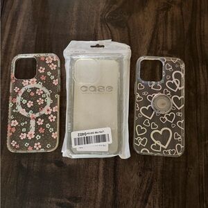 Floral, Heart & Brand New Clear iPhone Cases..